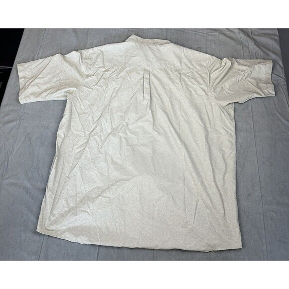 Wrangler Button Up Short Sleeve Shirt Men's 3X Tall Green Lightweight Outdoors - Picture 2 of 4